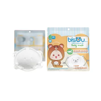 Khẩu Trang 3D Em Bé Bisou Baby Mask Gấu
